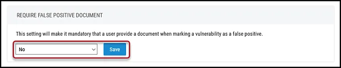 Remove Document Requirement - Select No and Save