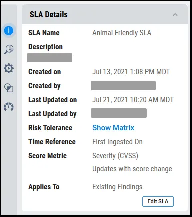 SLA Walkthrough - SLA Details