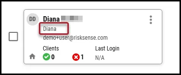 Users Page - User Card - User Name