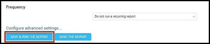 Nexpose Data Export - Save and Run the Report