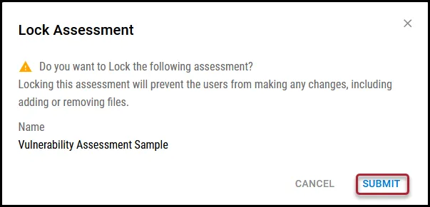 Lock Assessments - More Button Location