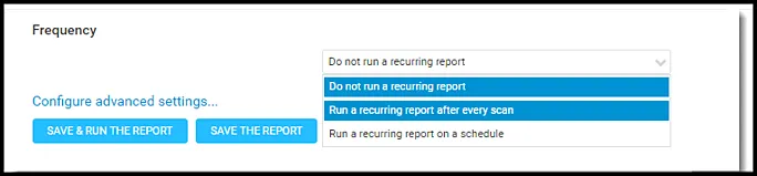 Nexpose Vuln Report - Run a Recurring Report After Every Scan