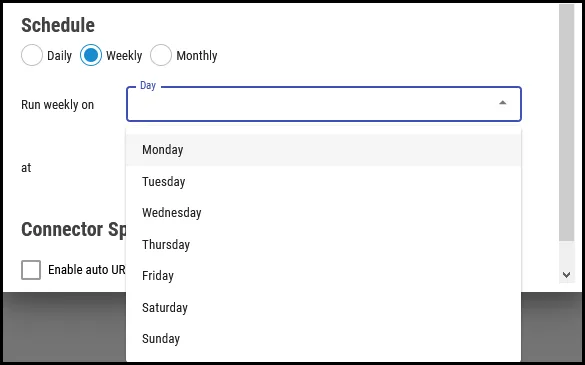 Tenable Security Center - Weekly Schedule