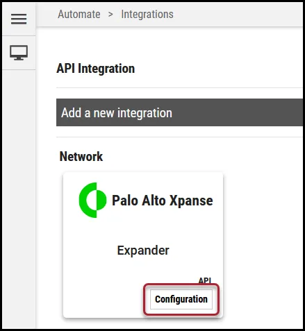 Xpanse Expander - Search for Connector