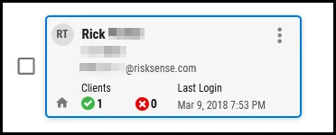 Disable User - Select User Card