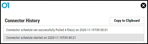 Veracode Connector - Connector History