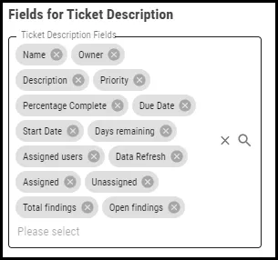 Cherwell Connector - Fields for Ticket Description