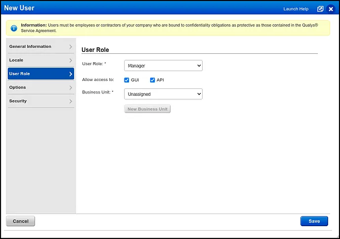 Qualys WAS Connector - New User
