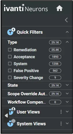 Workflows Page - Filters
