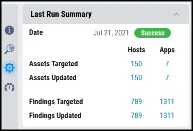SLA Walkthrough - Last Run Summary
