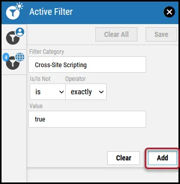 Set Active Filter - Add Button Menu Location Set Active Filter - Add Button Menu Location
