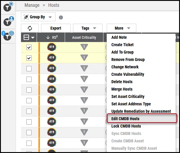 ServiceNow CMDB - Edit CMDB Hosts