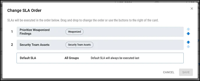 SLA Walkthrough - Change SLA Order
