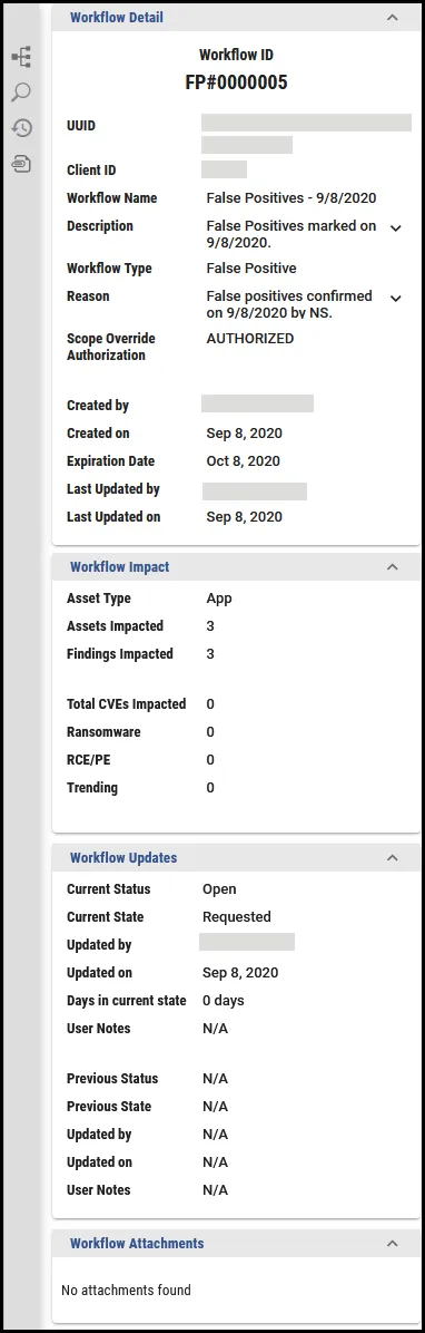 Workflows Page - Workflow Detail Panel