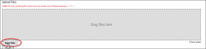 Manual Upload - Upload Scan File