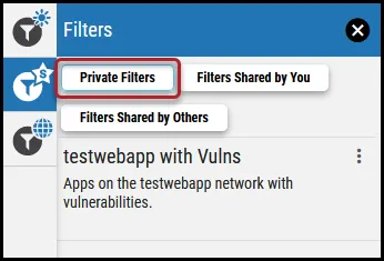 Save Filter - Private Filters Button Location