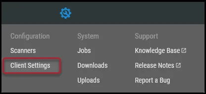 ServiceNow CMDB - Client Settings Menu Location