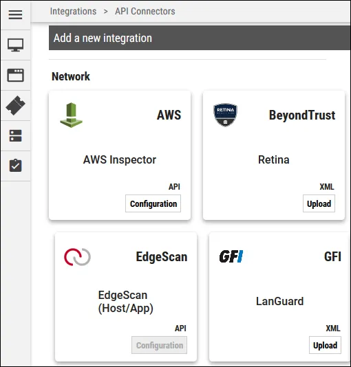 Connectors - Add a New Integration Section