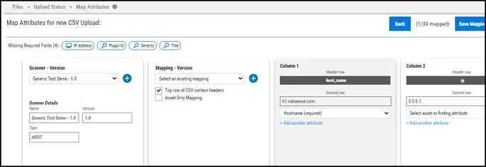 Generic Upload Guide - Completed Field Mapping Removed