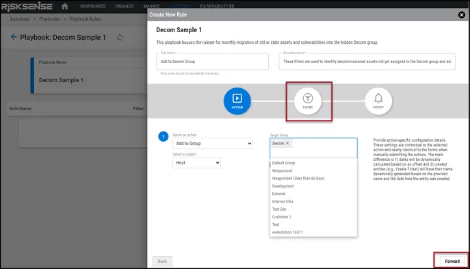 Decom Playbooks - Add to Group