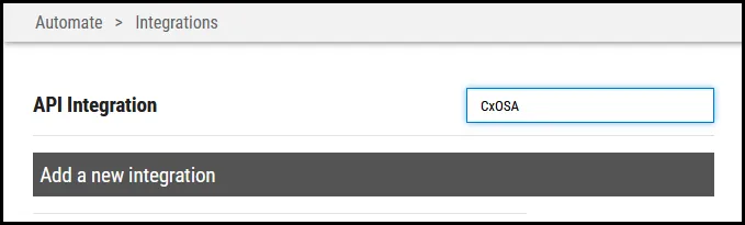 Checkmarx OSA Connector - Search for Connector