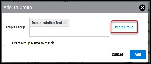 Add Application to Group - Create Group Location