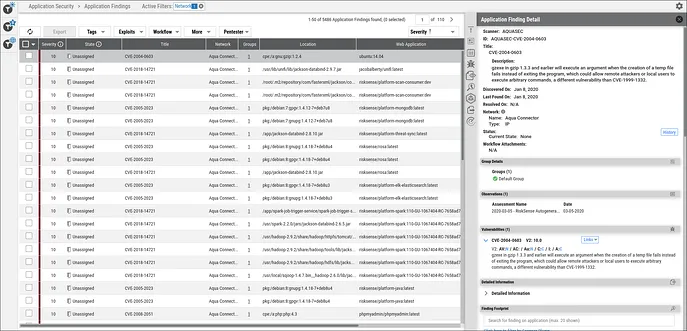 AquaSec Guide - Application Findings Page Detail AquaSec Guide - Application Findings Page Detail