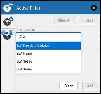 SLA Walkthrough - SLA Filters