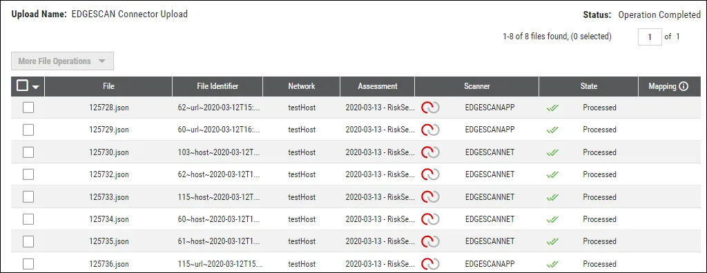 Edgescan Connector Guide - Connector Files Pulled