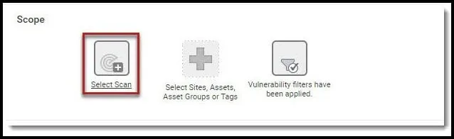 Nexpose Vuln Report - Select Scan