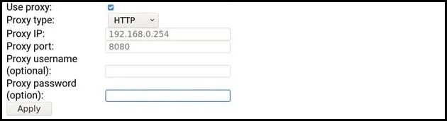 ROSA - Initial Setup - Proxy