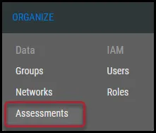 Assessments Page - Navigation Menu Location Assessments Page - Navigation Menu Location