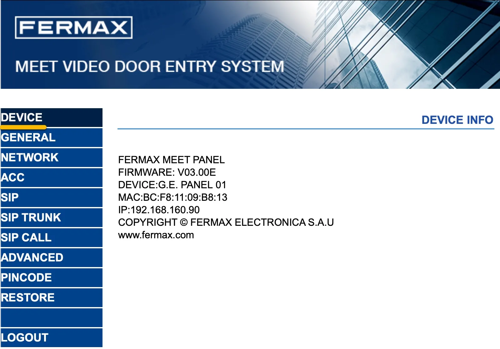 Fermax - Device