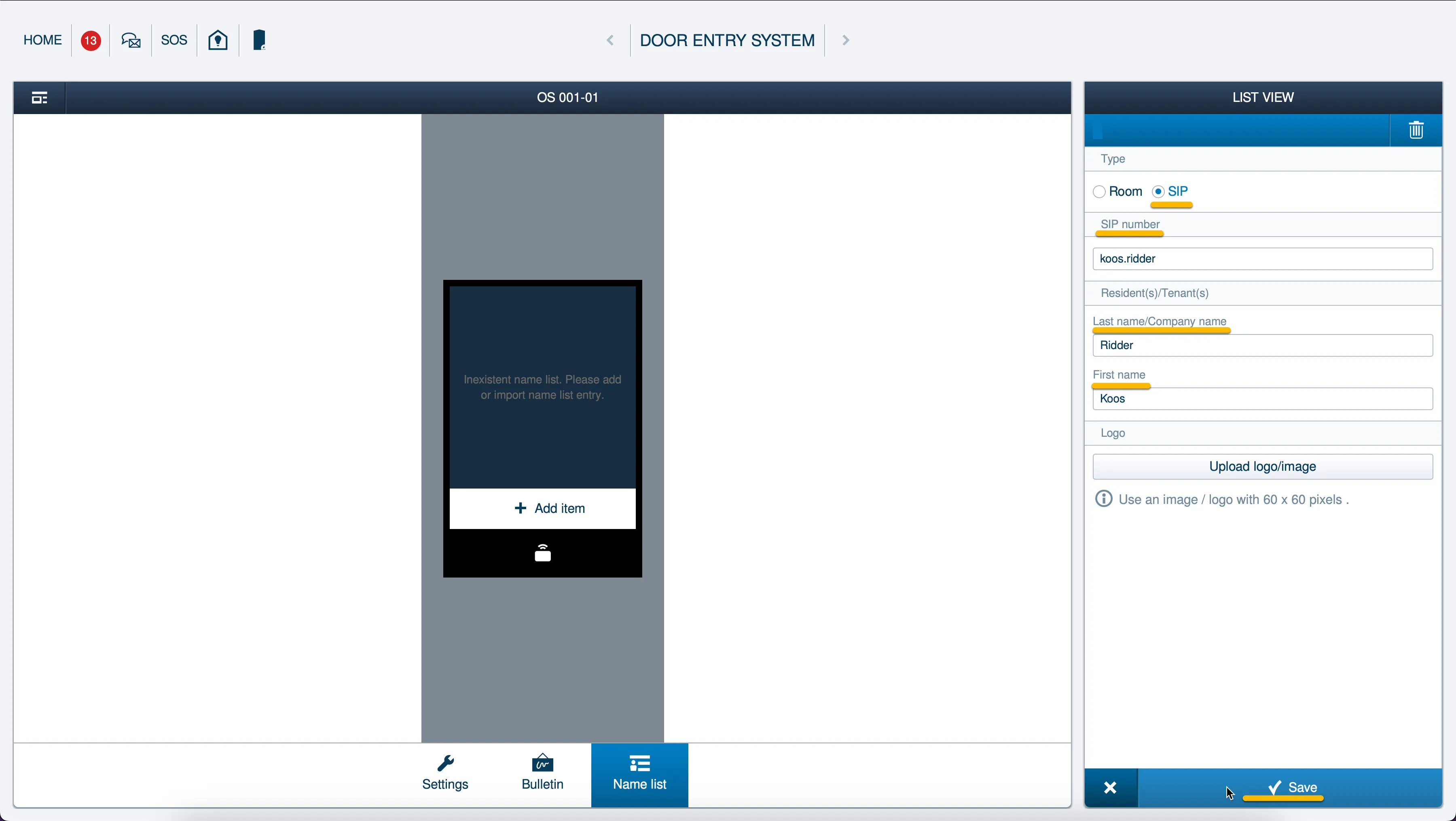 Add call destination