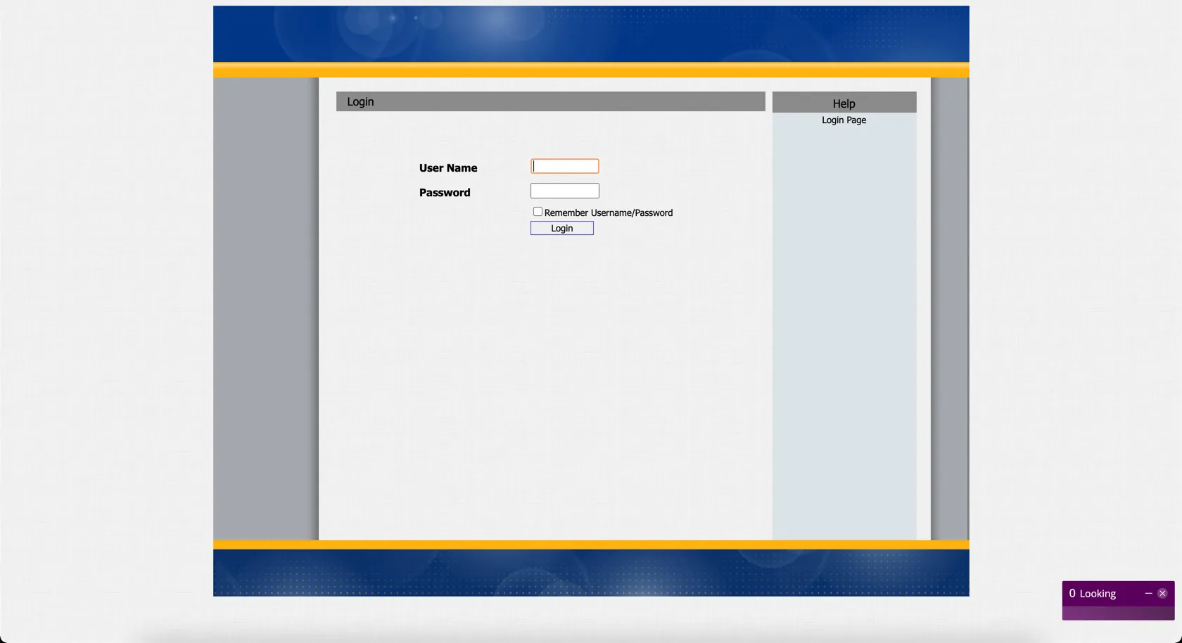 Akuvox - Login screen Akuvox - Login screen