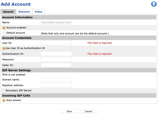 AXIS - Add Account