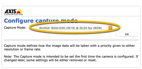 AXIS - Capture mode