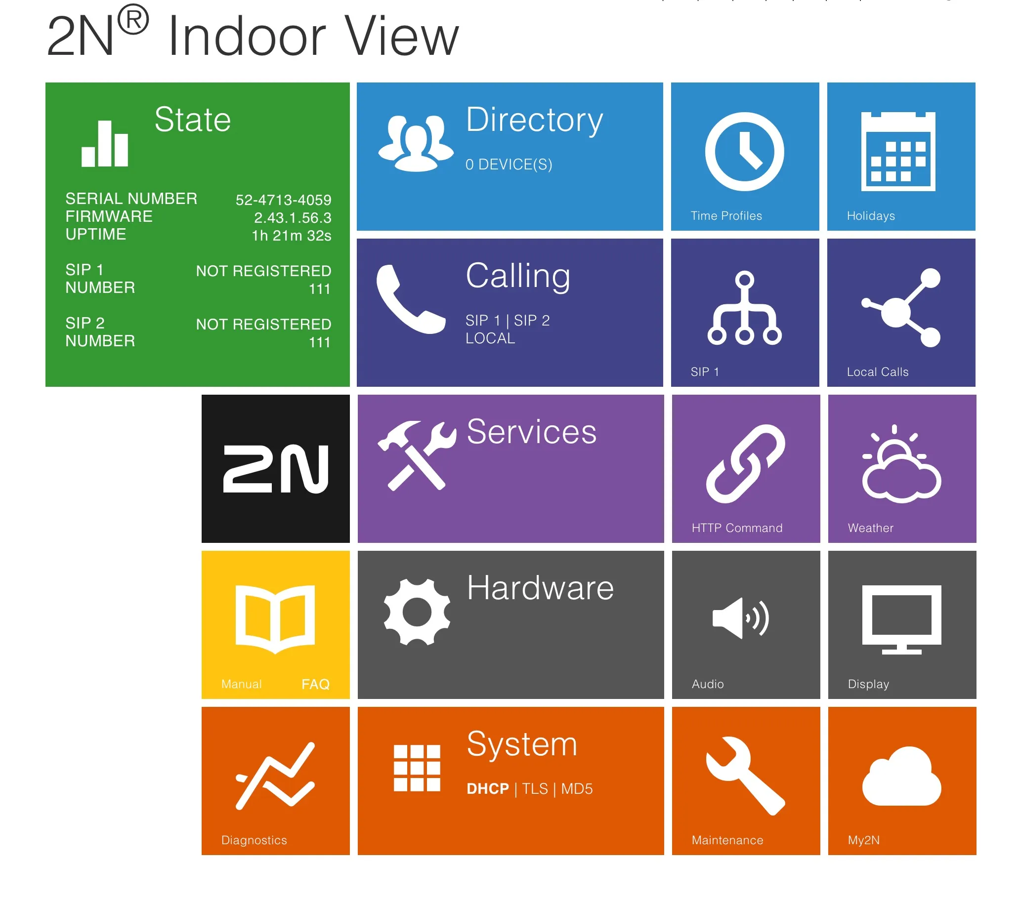 2N - Start screen