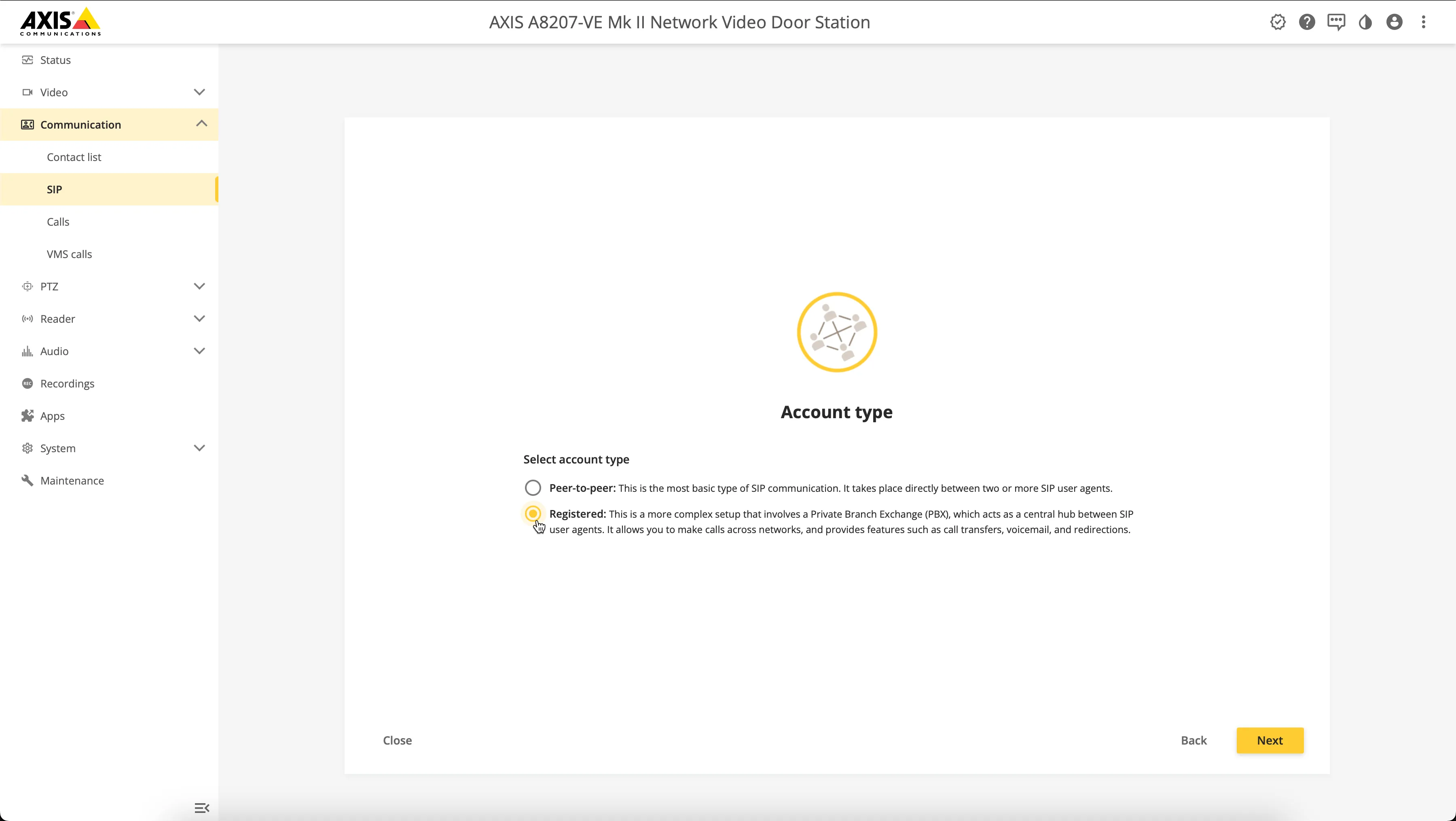 AXIS - Account type