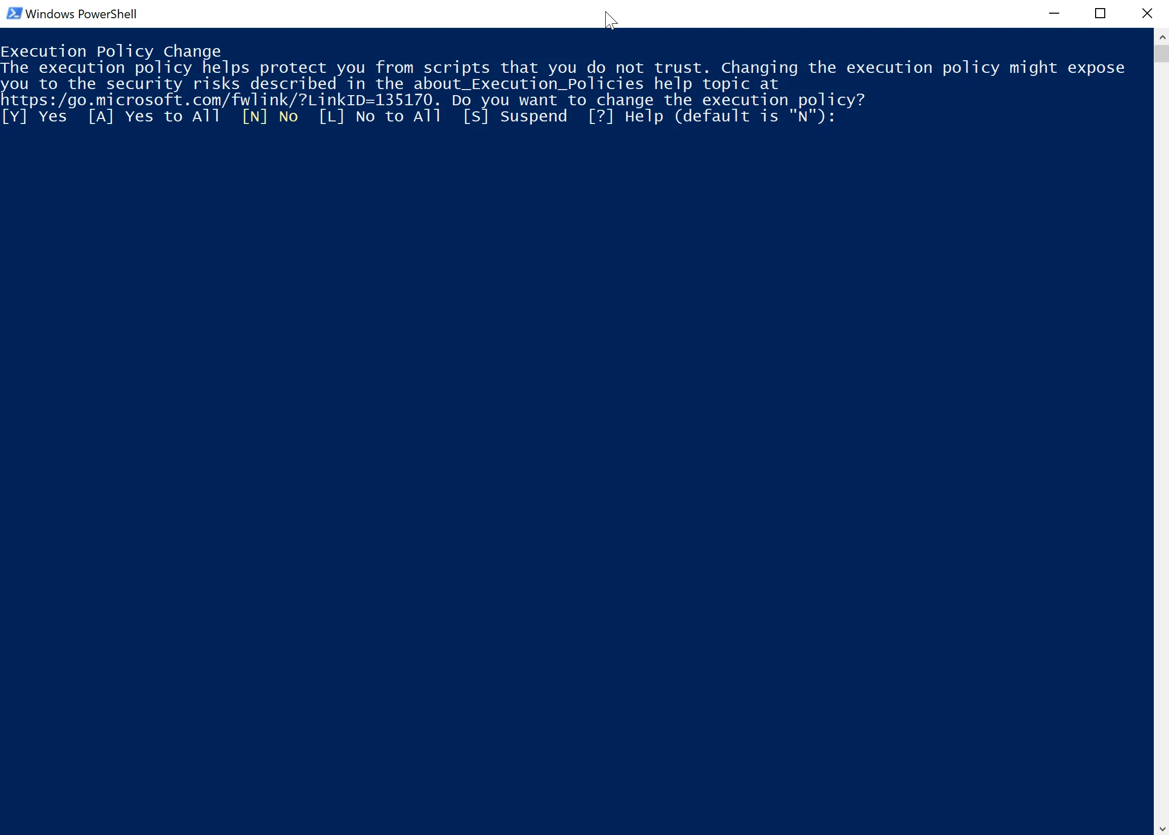 Microsoft PowerShell - ‘Execution Policy Change’