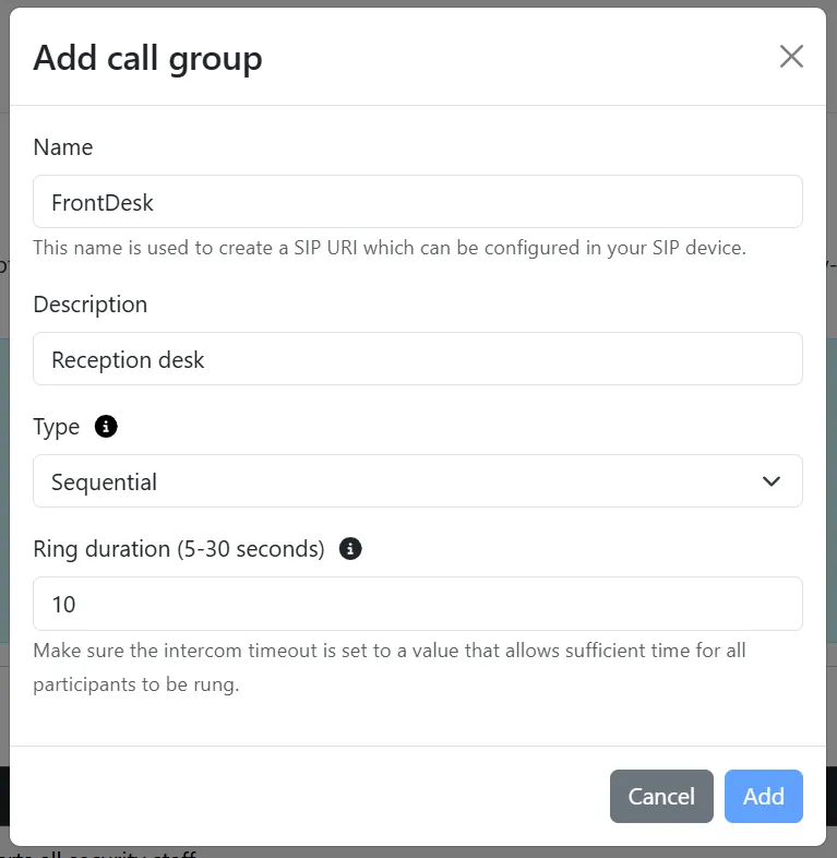 add a Sequential group