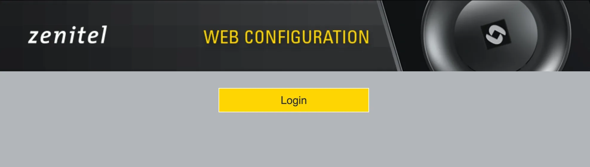 Zenitel - Login
