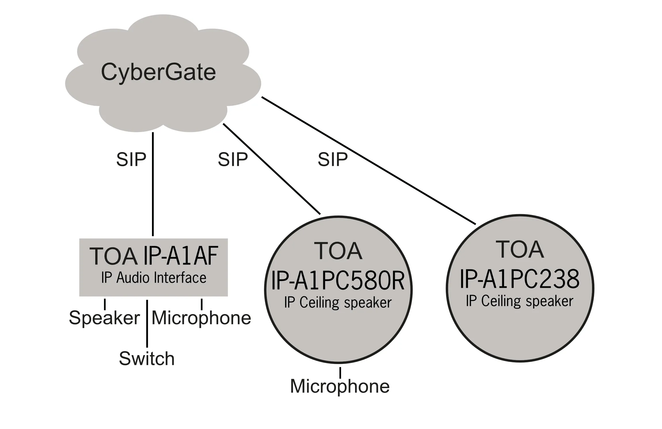 Direct SIP connection (two-way audio)