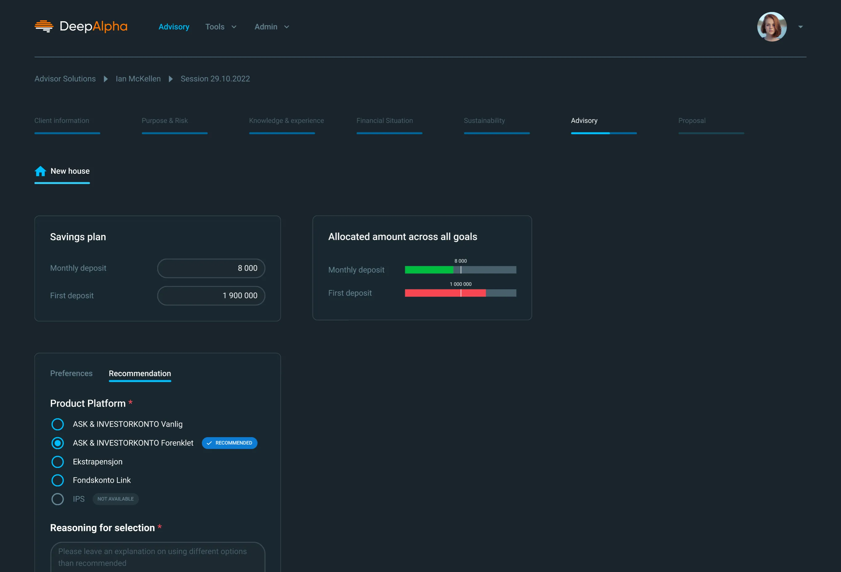 Deep Alpha Platform Quantfolio