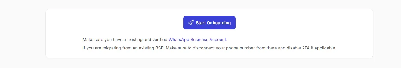 Start Onboarding