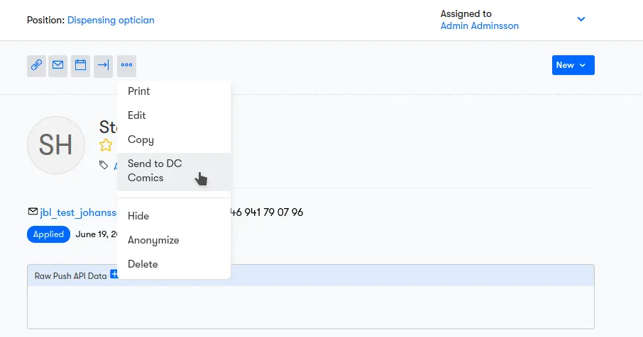 Manual trigger on the application detail page. Manual trigger on the application detail page.