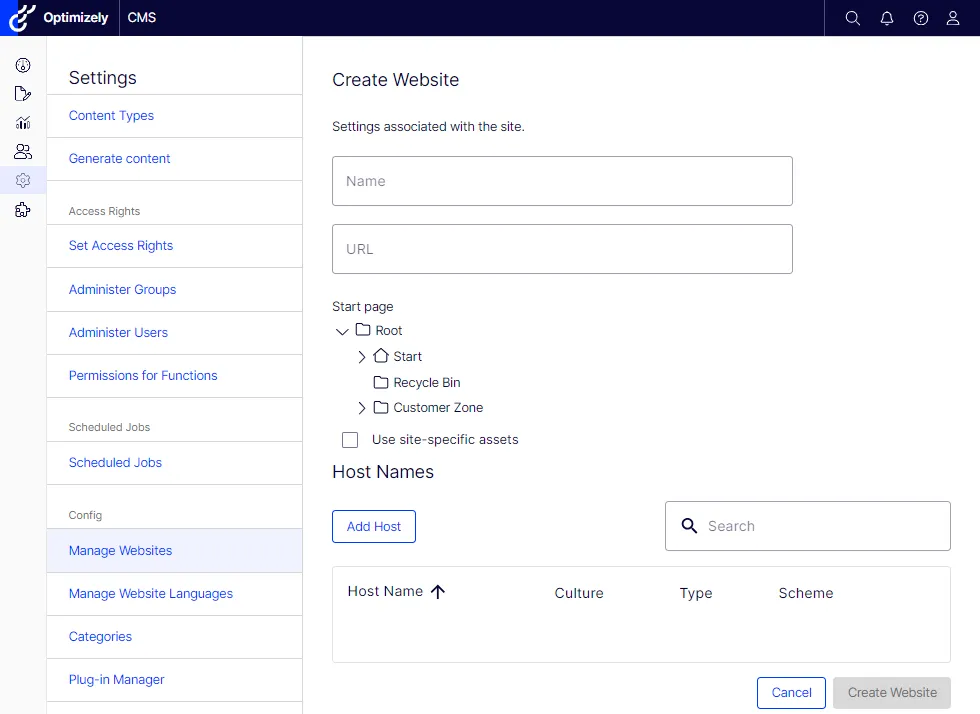 Create Website
