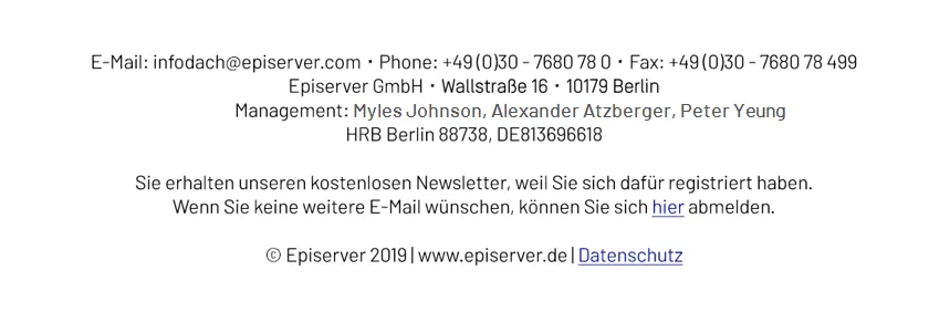 Bild: Beispiel-E-Mail-Footer