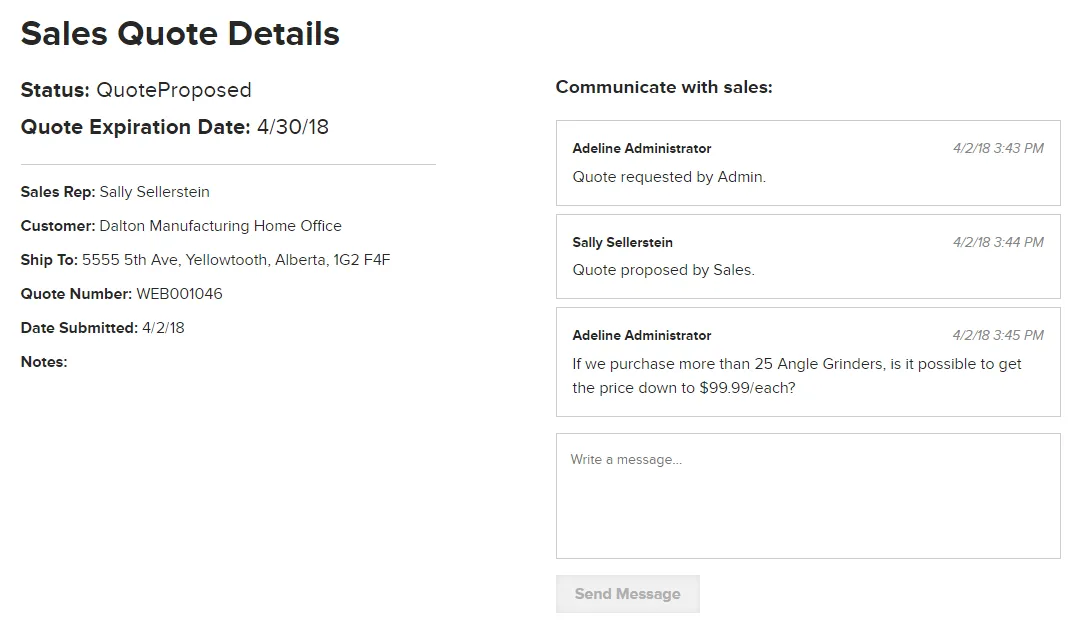 RFQ Messaging RFQ Messaging