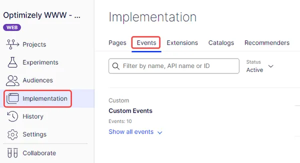 Custom events - Performance Edge docs
